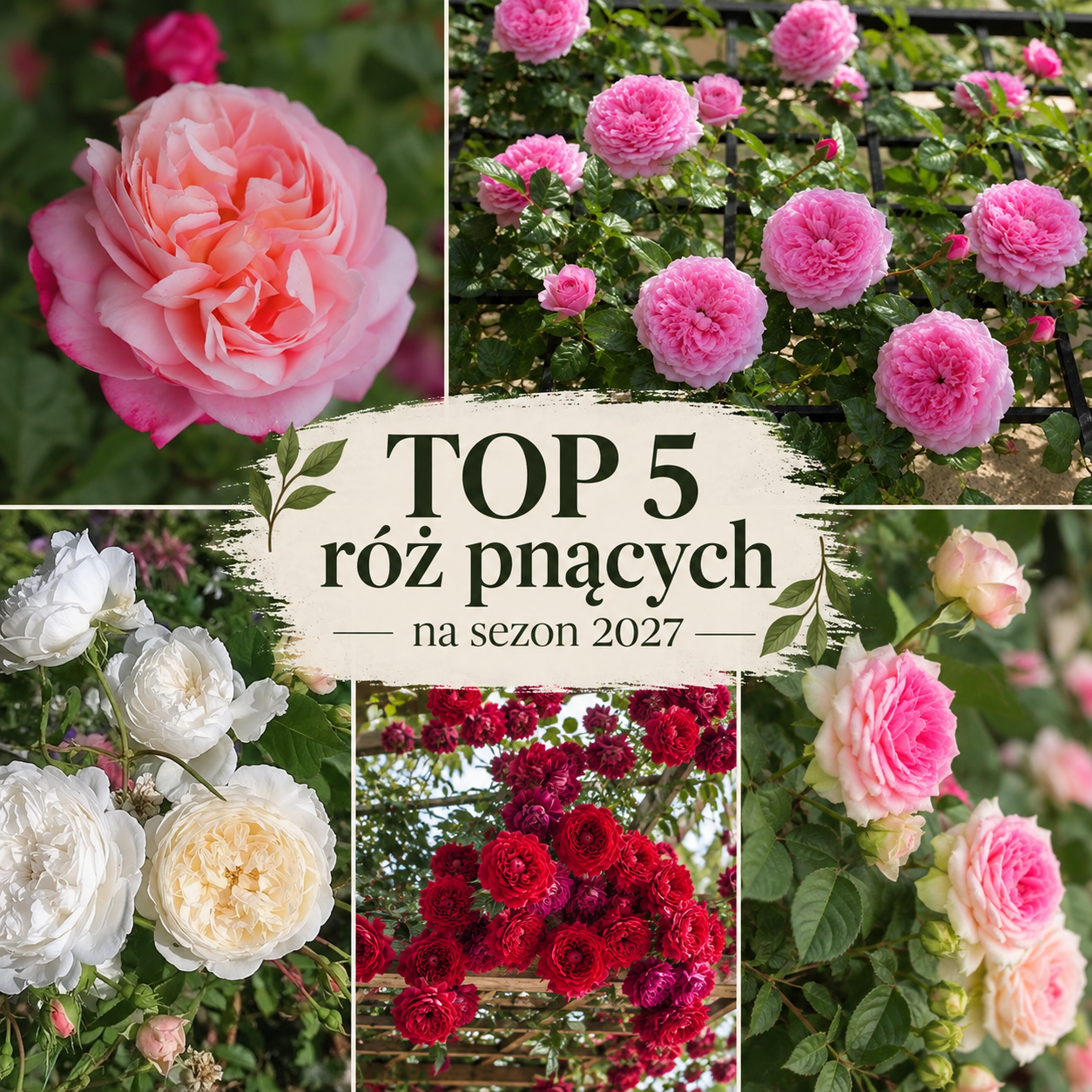 Najlepsze róże pnące 2027 – TOP 5 odmian do ogrodu